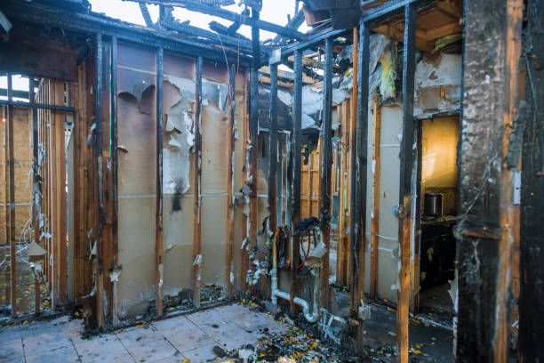 Professional Fire Damage Repair technician working in River Hills, WI